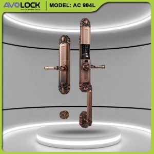 Khóa Cửa Vân Tay Avolock AC 994L – Thiết Kế Tân Cổ Điển Sang Trọng Cho Cửa Đại Sảnh